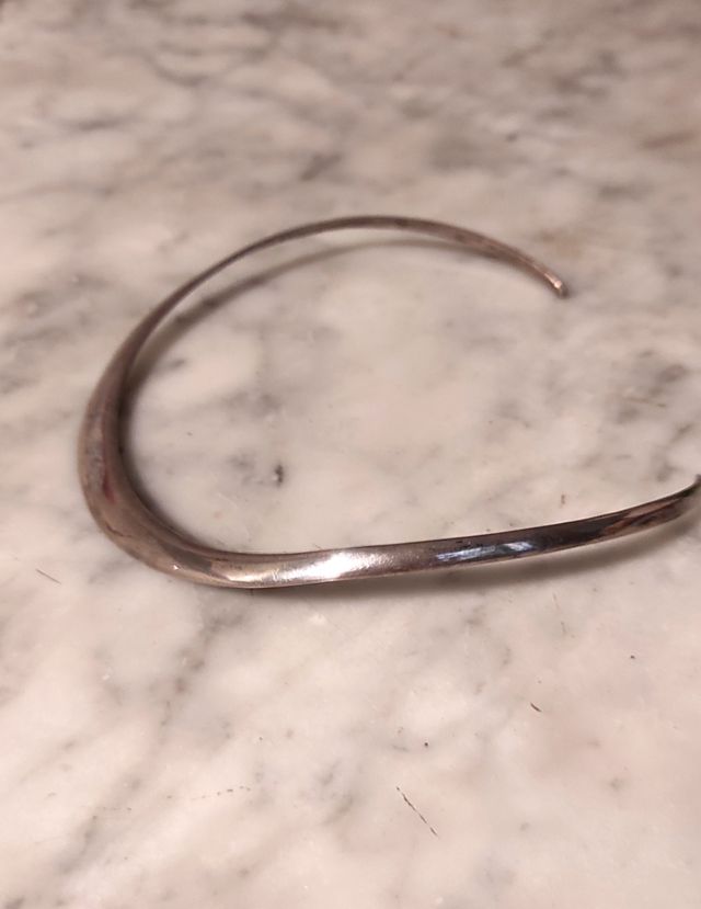 Gargantilla abierta de plata. 925. De Mexico