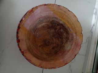 Grande vaso artigianale in legno