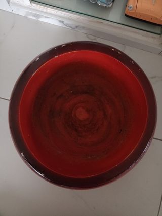 Grande vaso artigianale in legno