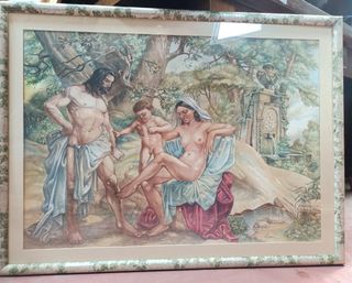 Quadro Dipinto acquarello - Famiglia