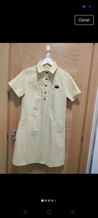 Vestido camisero vichy