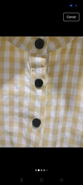 Vestido camisero vichy