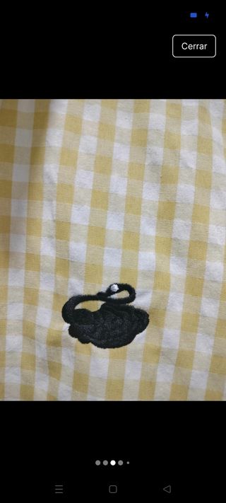 Vestido camisero vichy