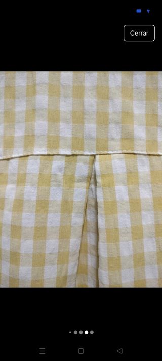 Vestido camisero vichy