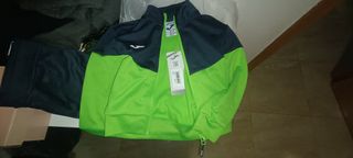 Chándal Joma niño - Azul y Verde