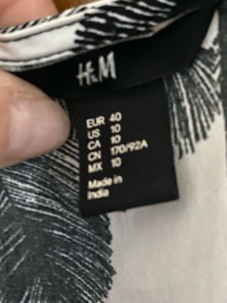 Vestito estivo bianco e nero Tg 44 italiana