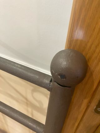 Cabezal cama metal gris