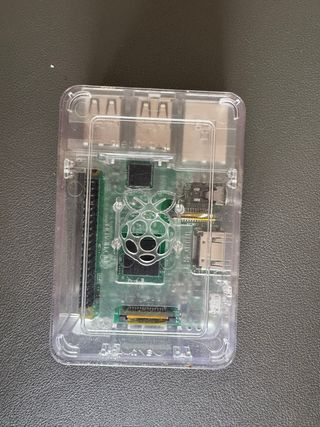 Raspberry Pi 3 B + funda transparente