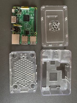 Raspberry Pi 3 B + funda transparente