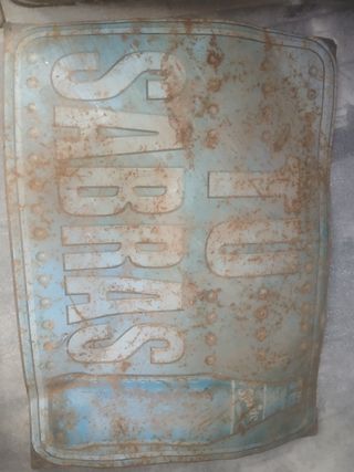 Cartel publicitario antiguo tu Sabras de Sprite