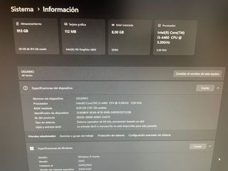 PC Escritorio Asus-HP i5 4460