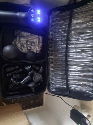 Pistola Masaje + cabezales