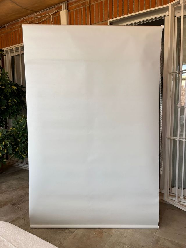 Store enrollable blanco de foscurit