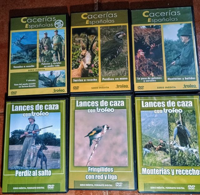 15 DVDs Caza: lances, monterías...
