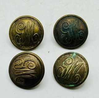 ANTIGUOS BOTONES SU MAJESTAD - MILITARES - COLECCI