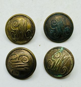 ANTIGUOS BOTONES SU MAJESTAD - MILITARES - COLECCI