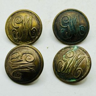 ANTIGUOS BOTONES SU MAJESTAD - MILITARES - COLECCI