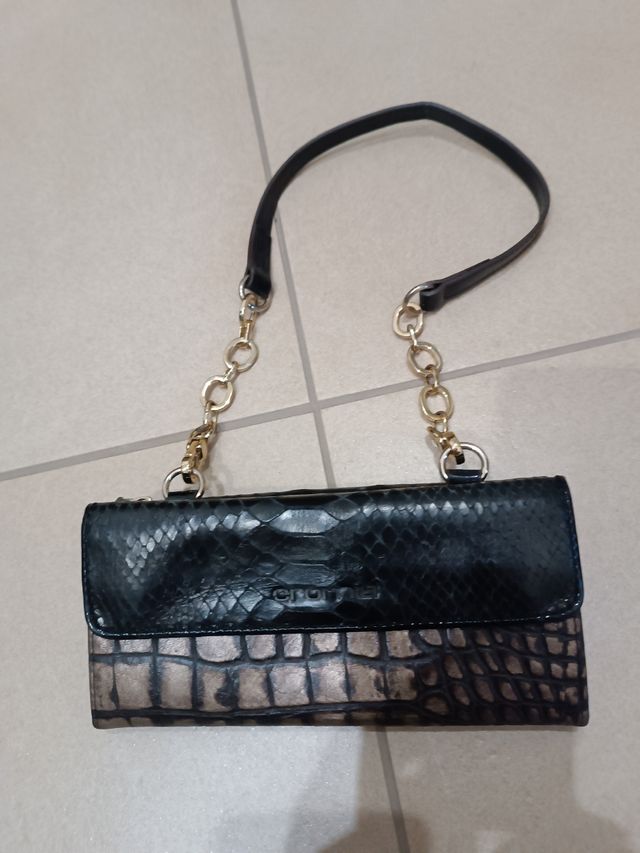 Borsetta Cromia - Pelle, Nero Marrone