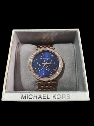 -Ofertazo- Reloj Michael Kors Darci azul y dorado