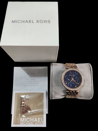 -Ofertazo- Reloj Michael Kors Darci azul y dorado