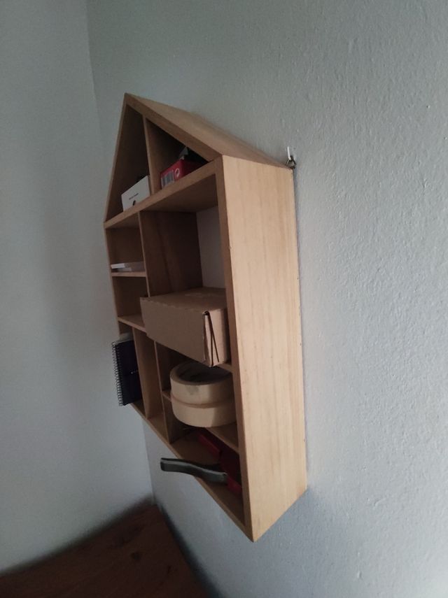 Caseta estantería madera organizador