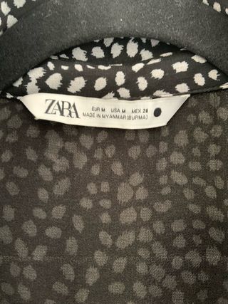 Vestido Zara estampado Talla M