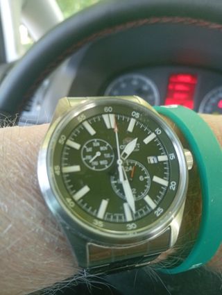 Reloj Orient Hombre - Verde & Plata