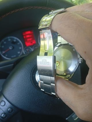 Reloj Orient Hombre - Verde & Plata