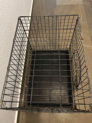 Jaula pajaros grande negra 60x50x43