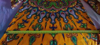 Vestido largo estampado - Talla L