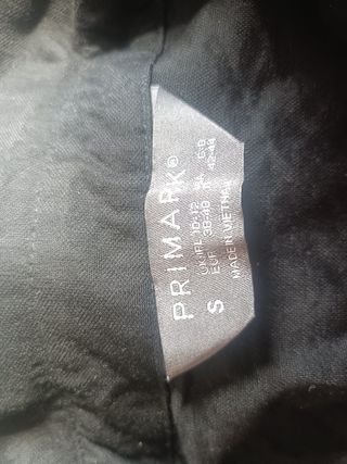 Camisa negra Primark - Talla S
