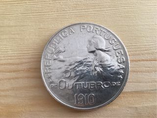 Moneda 1 Escudo Portugal 1910