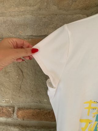 Maglia ICE B bianca e gialla