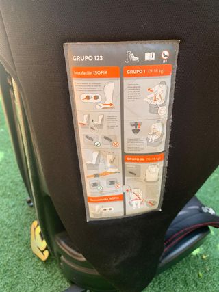 Silla coche Grupo 123 isofix