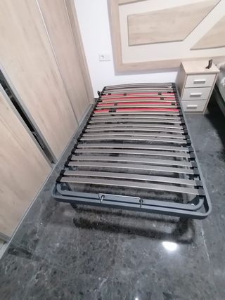 Cama articulada metal gris