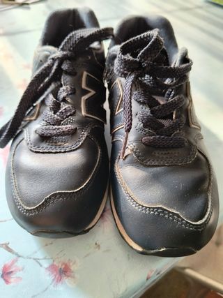 Zapatillas New Balance 574 Piel Azul