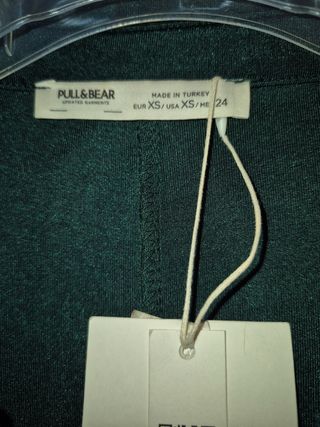 Vestido mini manga larga - verde