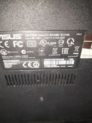 Portátil Asus Gris - Piezas