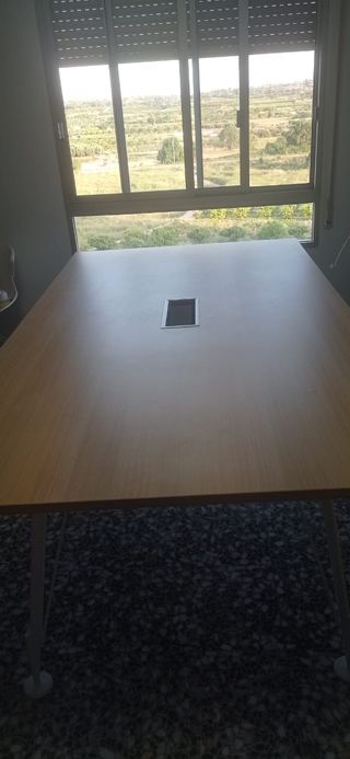 tavolo da riunione - legno e metallo