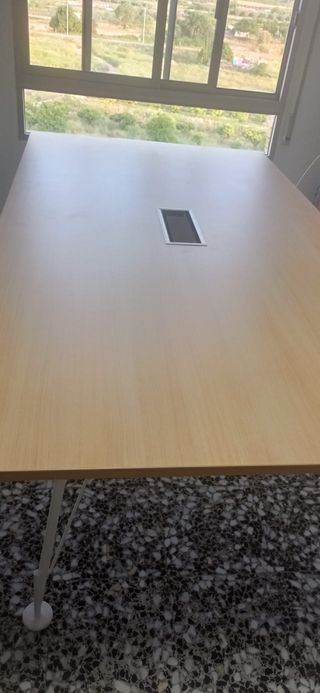 tavolo da riunione - legno e metallo