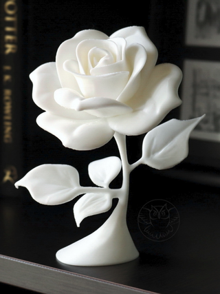 Scultura Rosa in Stampa 3D – Fiore Elegante da Arr