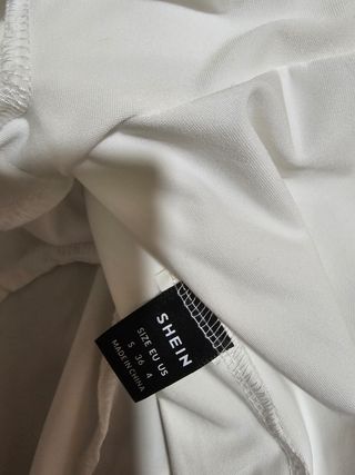 Falda blanca talla S