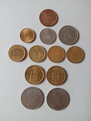 Monedas Portugal - 12 piezas