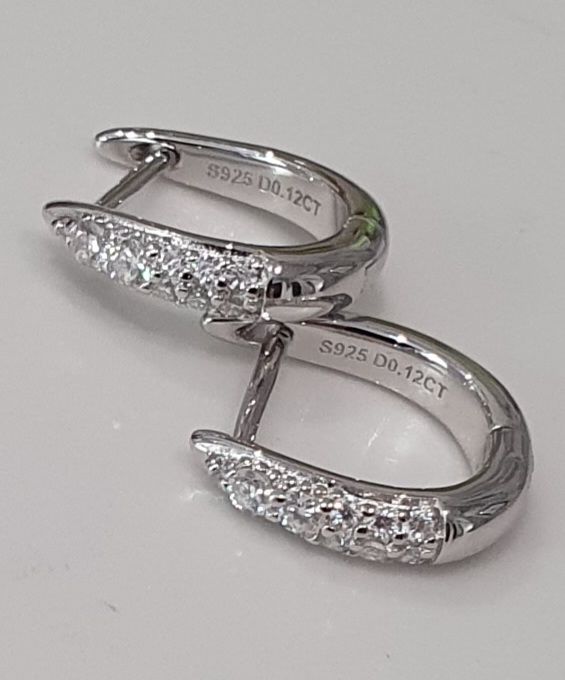 Pendientes ORO MOISSANITA.  REGALO NAVIDAD.