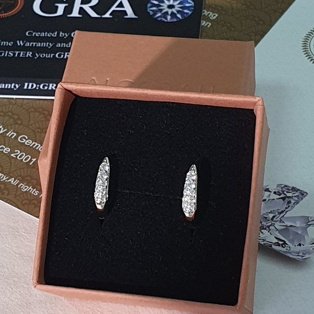 Pendientes ORO MOISSANITA.  REGALO NAVIDAD.