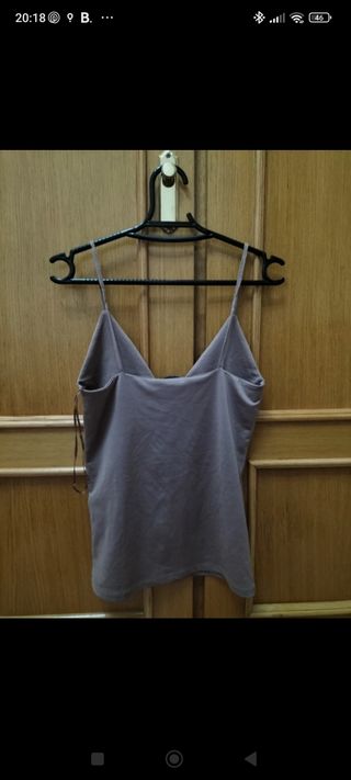 Top Marrón Zara - Tirantes