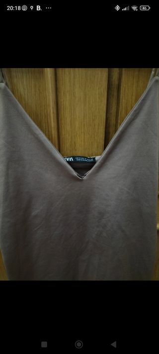 Top Marrón Zara - Tirantes