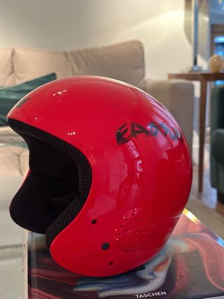 Casco Esquí rojo 