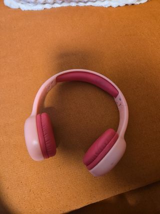 Auriculares inalámbricos rosa-rojo