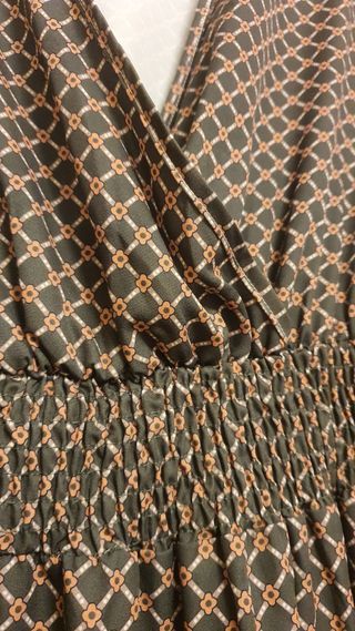 Vestido largo estampado XL